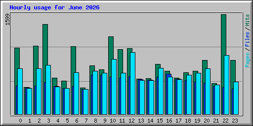 Hourly usage for June 2026